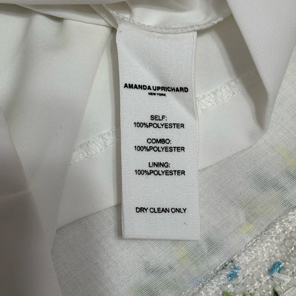 Amanda Uprichard Strapless Bethany Skort Romper in White - Picture 6 of 6